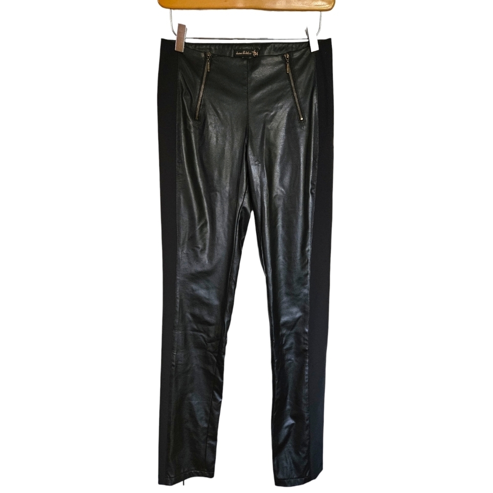 Jane‎ & John black pleather skinny pants